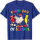 100th Days Of School Funny Chicken Sunglasses With Pencils T-Shirt - T-Shirt | Royal