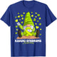 Kabuki Syndrome Awareness Month Lime Green Ribbon Gnome T-Shirt - T-Shirt | Royal