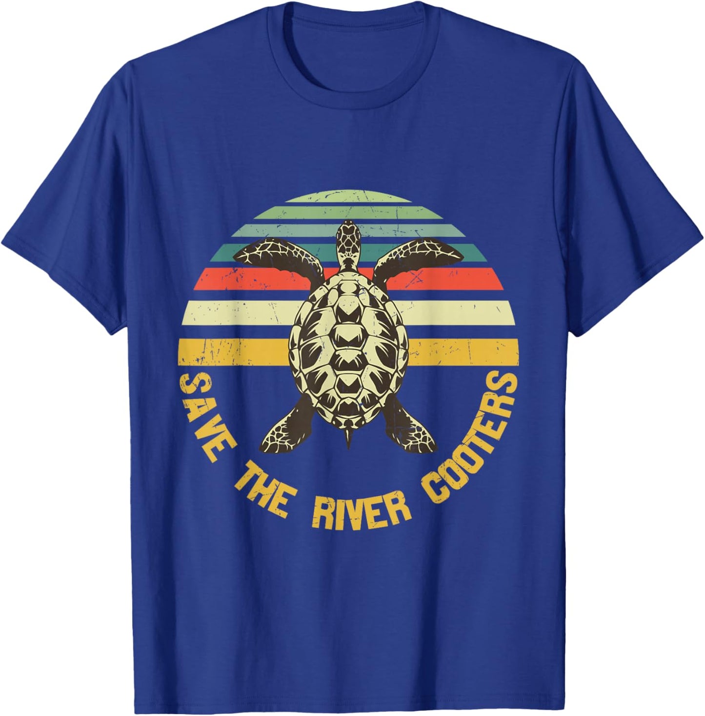 Save the River Cooters Turtles Eco-friendly T-Shirt - T-Shirt | Royal