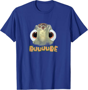 Disney Pixar Finding Nemo Surfing Baby Turtle Dude T-Shirt - T-Shirt | Royal