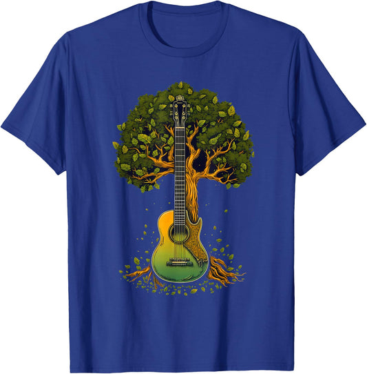 Guitar Tree of Life, Guitar Tree T-Shirt - T-Shirt | Royal