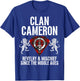 HighlandFour Cameron Clan Scottish Name Coat Of Arms Tartan Family Party T-Shirt - T-Shirt | Royal
