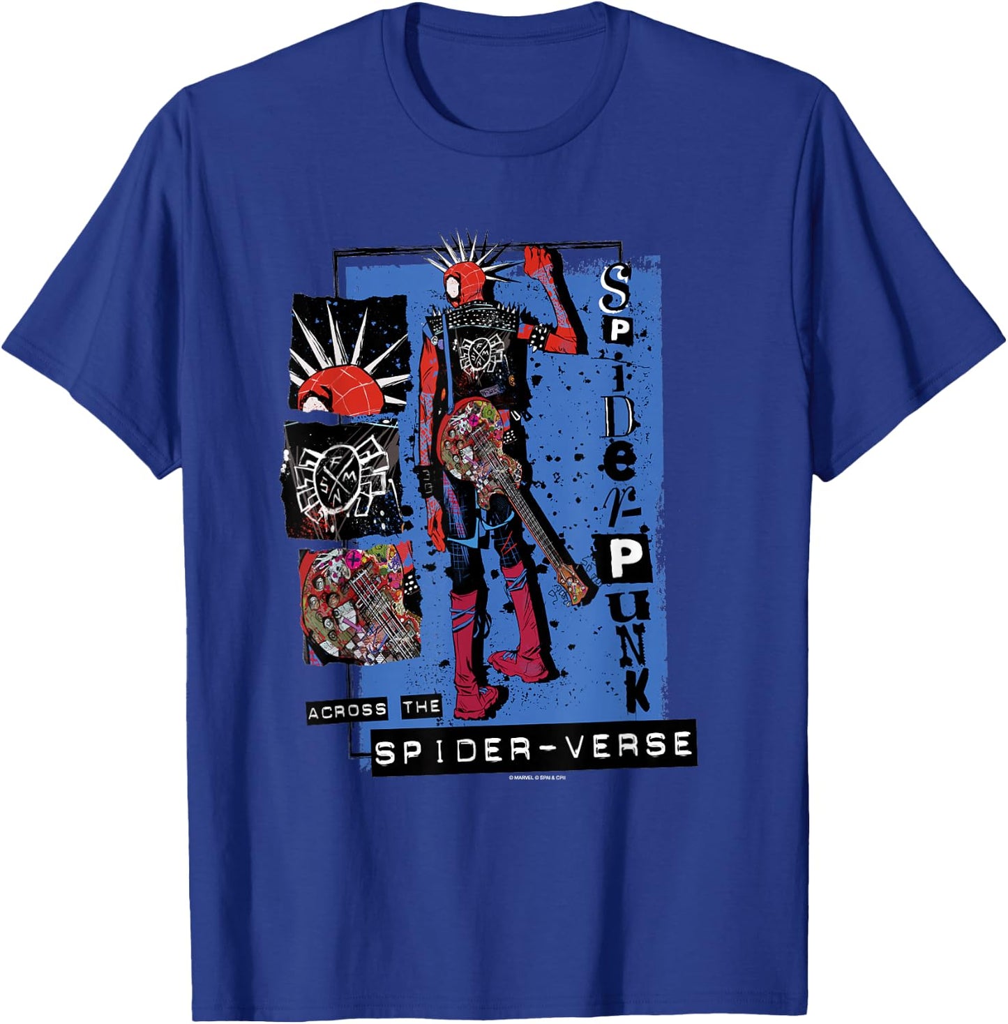 Marvel Spider-Man: Across The Spider-Verse Spider-Punk Back T-Shirt - T-Shirt | Royal