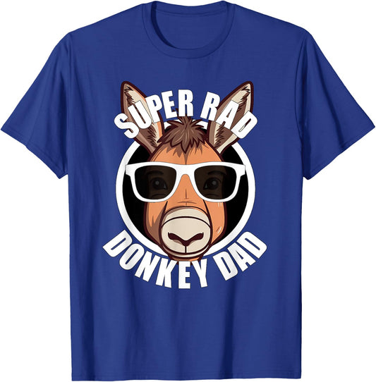 Donkey Dad Funny Father’s Day Farm Animals Farmer Men’s T-Shirt - T-Shirt | Royal