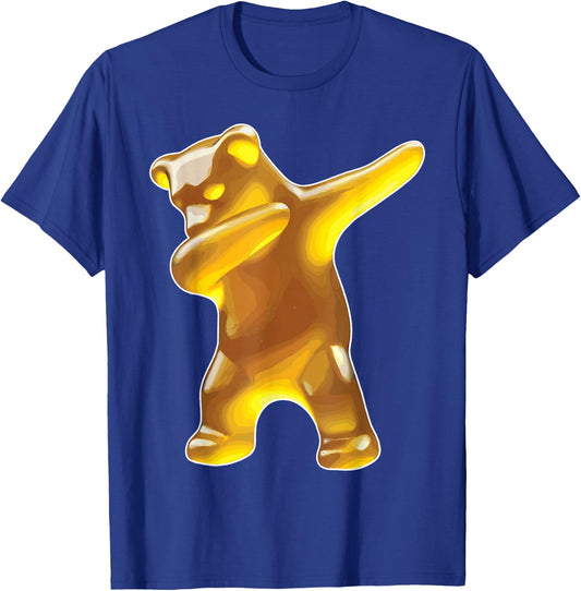 Gummy Bear, Yellow Gummy Bear, Dabbing Gummy Bear T-Shirt - T-Shirt | Royal