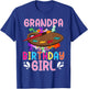 Grandpa of The Birthday Girl Kids Painting Art Paint Family T-Shirt - T-Shirt | Royal