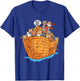 Noah's Ark Boat with Cats Religious Christian Cat Lover T-Shirt - T-Shirt | Royal