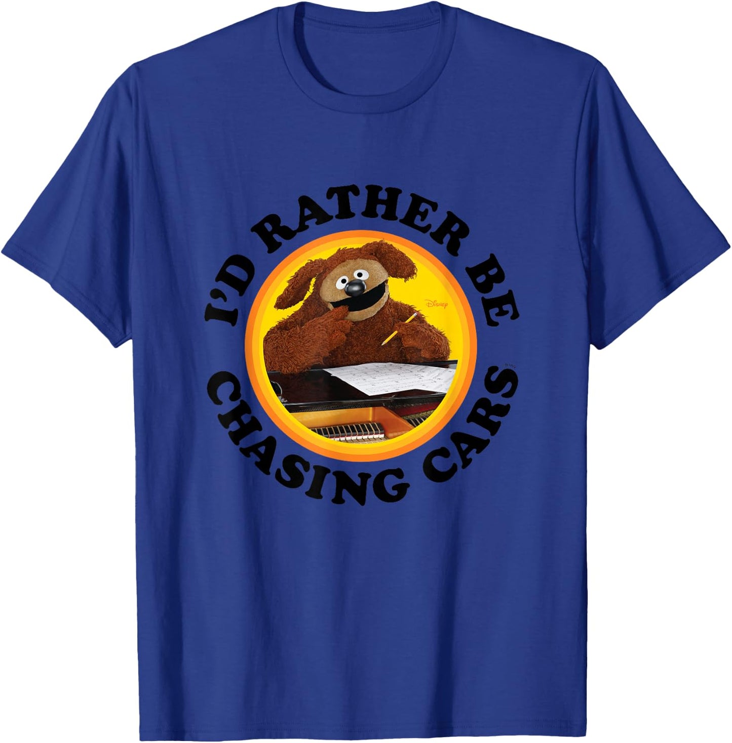 The Muppets - I'd Rather Be Chasing Cars T-Shirt - T-Shirt | Royal