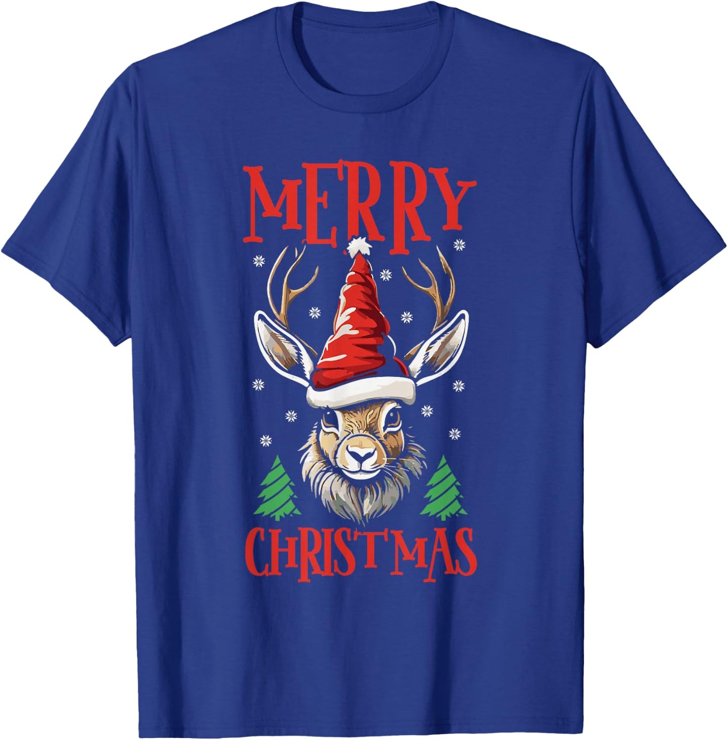 Jackalope Merry Christmas Xmas Jackalope T-Shirt - T-Shirt | Royal