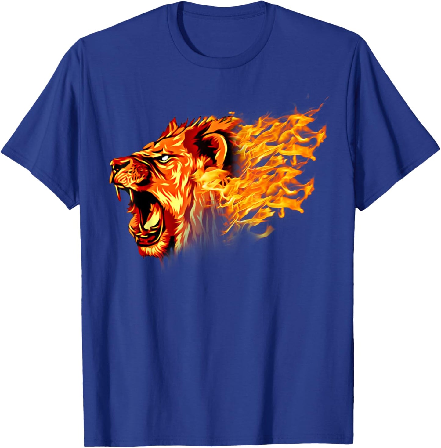 Fiery Leo Lion , Women, Teens & Kids Lion T-Shirt - T-Shirt | Royal