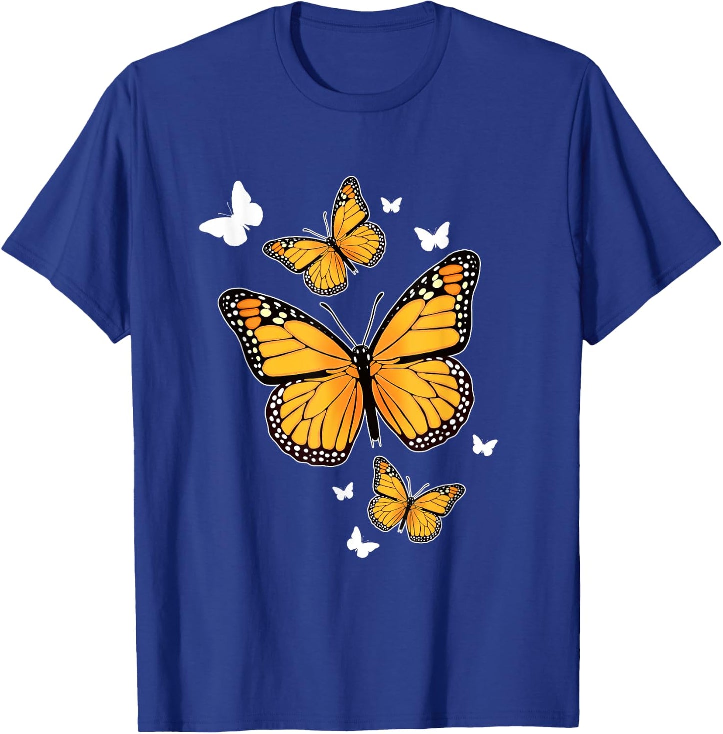 Flying Butterfly Lepidopterist Monarch Flutterby T-Shirt - T-Shirt | Royal