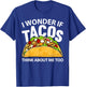 Best Taco Art Women Cinco De Mayo Mexican Taco Lover T-Shirt - T-Shirt | Royal