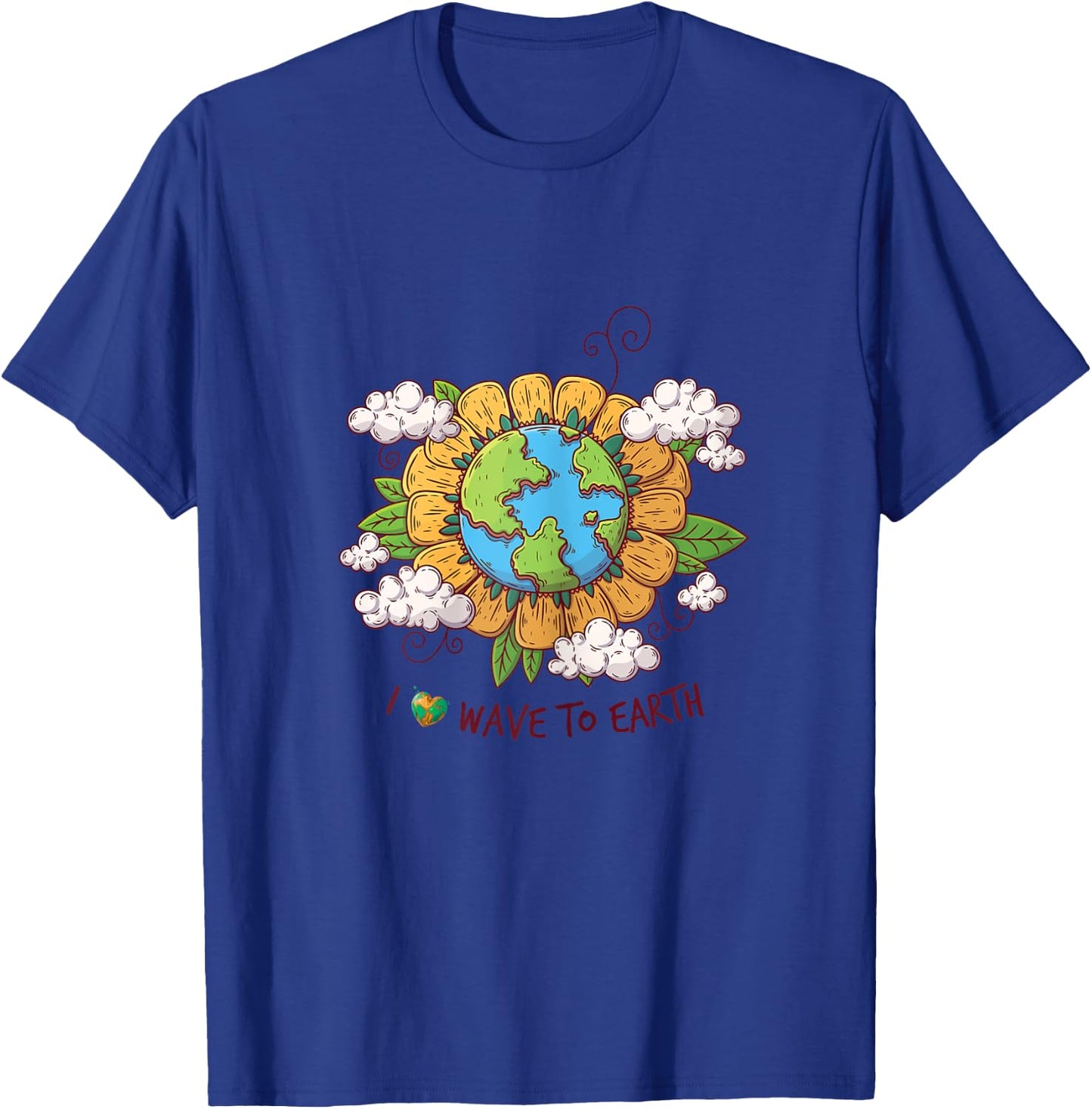 Artistic I Love Wave to Earth T-Shirt - T-Shirt | Royal