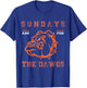 Sundays are for the Dawgs Cleveland Ohio Present Dawg T-Shirt - T-Shirt | Royal