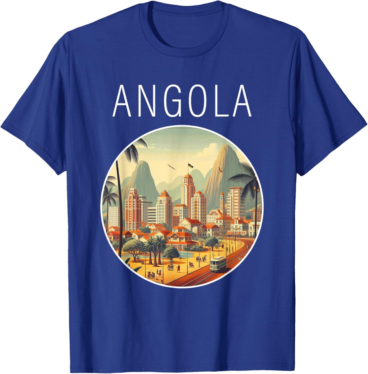 Angola scenery Art Deco T-Shirt - T-Shirt | Royal