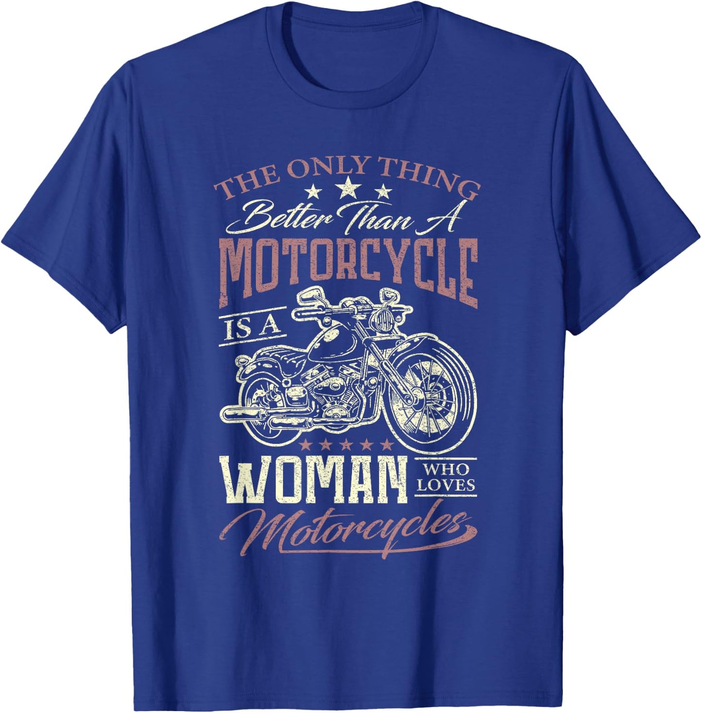 Biker Motorcycle Men T-Shirt - T-Shirt | Royal