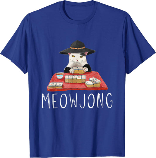 Cats Playing Mahjong T-Shirt - T-Shirt | Royal
