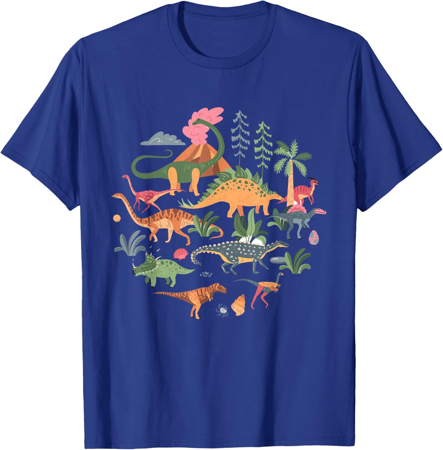 Cute Dinosaurs / Illustration - Dino Collection - Classic T-Shirt - T-Shirt | Royal
