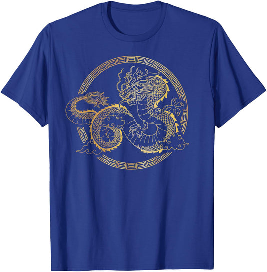 Japanese Tokyo Dragon Asian tattoo inspired retro 80’s style T-Shirt - T-Shirt | Royal