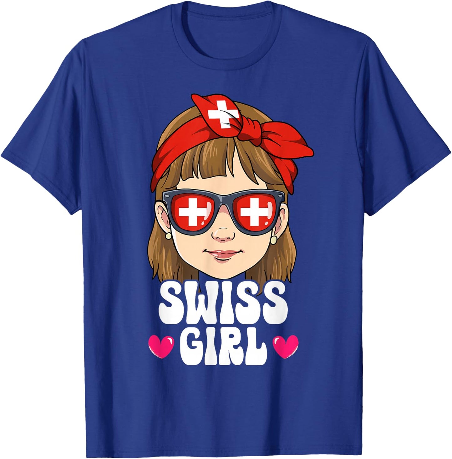 Swiss Girl Switzerland T-Shirt - T-Shirt | Royal