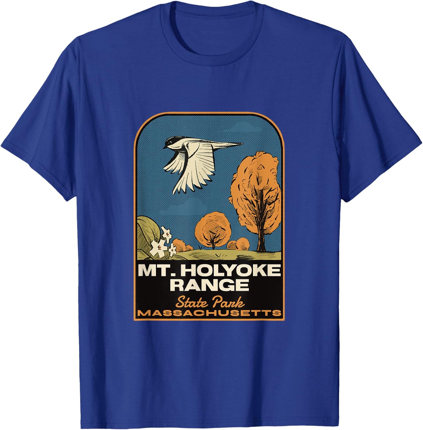 Mount Holyoke Range State Park MA Vintage T-Shirt - T-Shirt | Royal