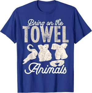 I'm Just Here The Towel Animals Quotes Cruise Lovers T-Shirt - T-Shirt | Royal