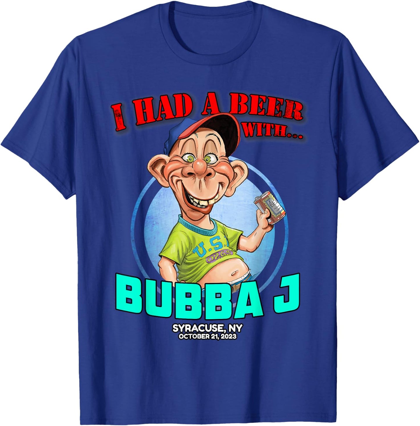 Bubba J Syracuse, NY (2023) T-Shirt - T-Shirt | Royal