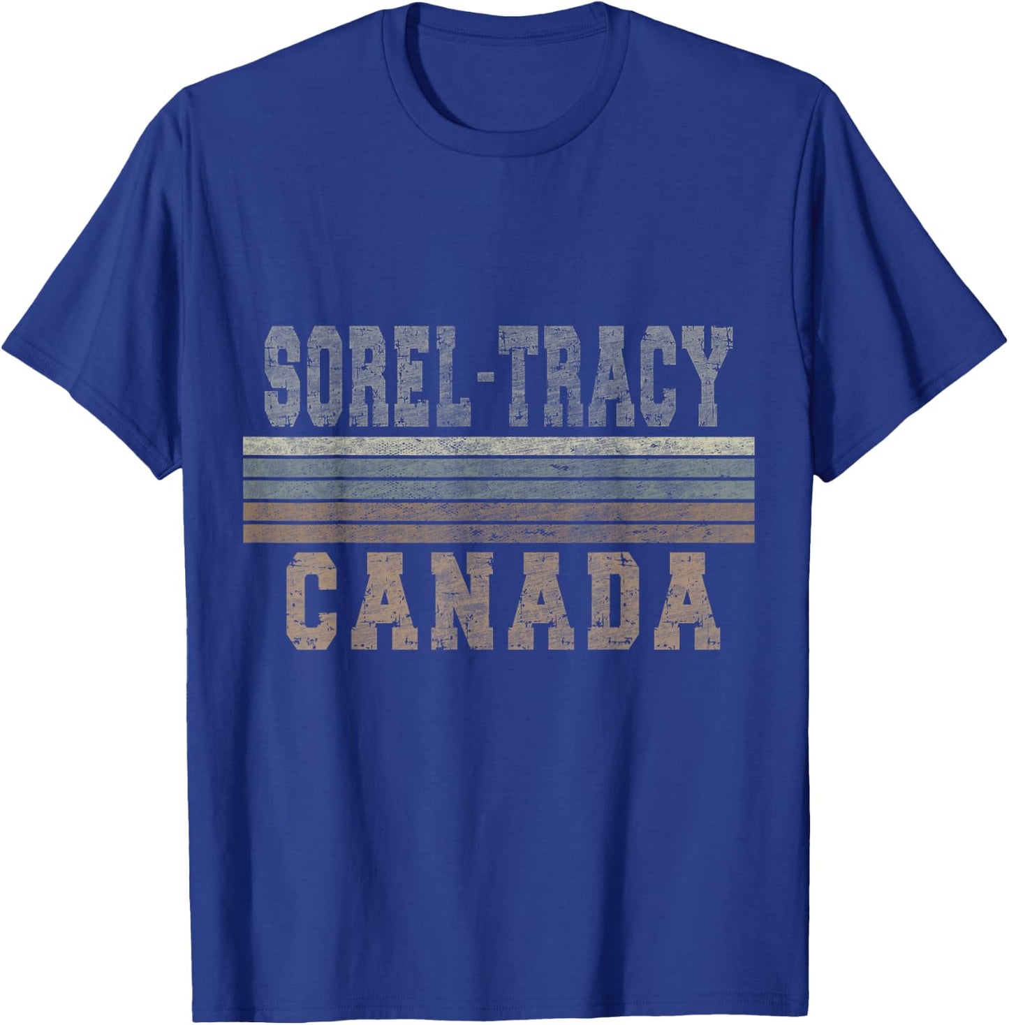 Retro Sorel-Tracy Canada T-Shirt - T-Shirt | Royal
