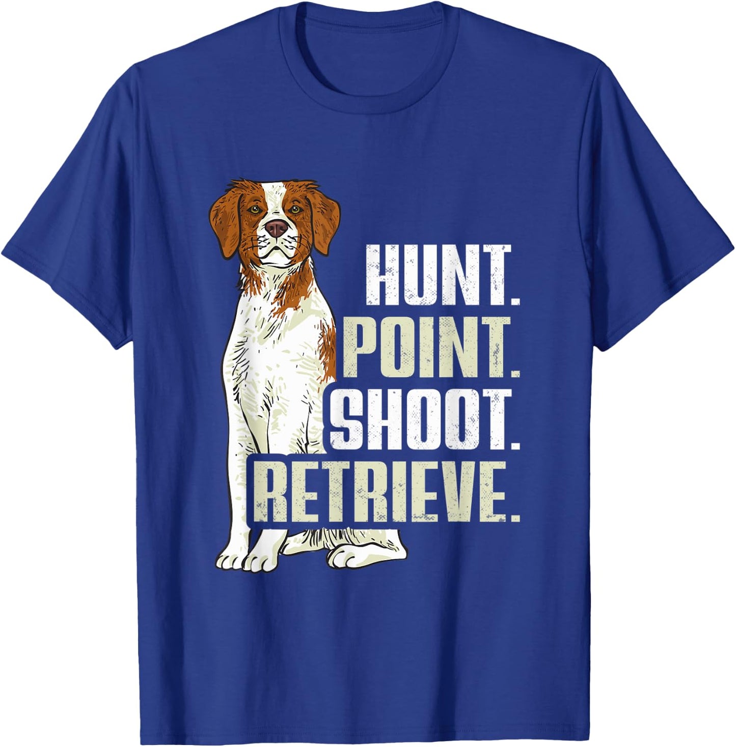 Brittany Spaniel Hunting Brittany Dog T-Shirt - T-Shirt | Royal