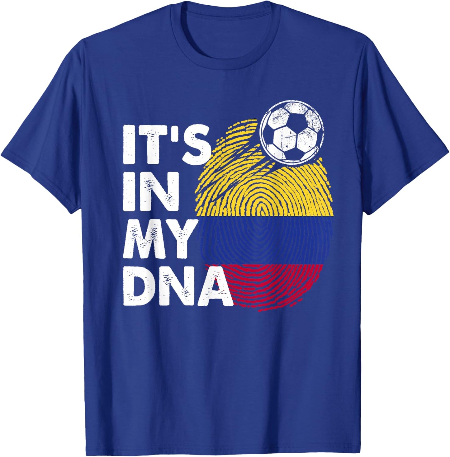 Colombia In My DNA Colombian Flag Team Colombia T-Shirt - T-Shirt | Royal