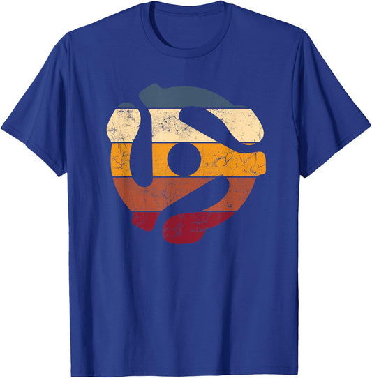 DJ 45-RPM Adapter Shirt Vintage Record Adapter T-Shirt - T-Shirt | Royal