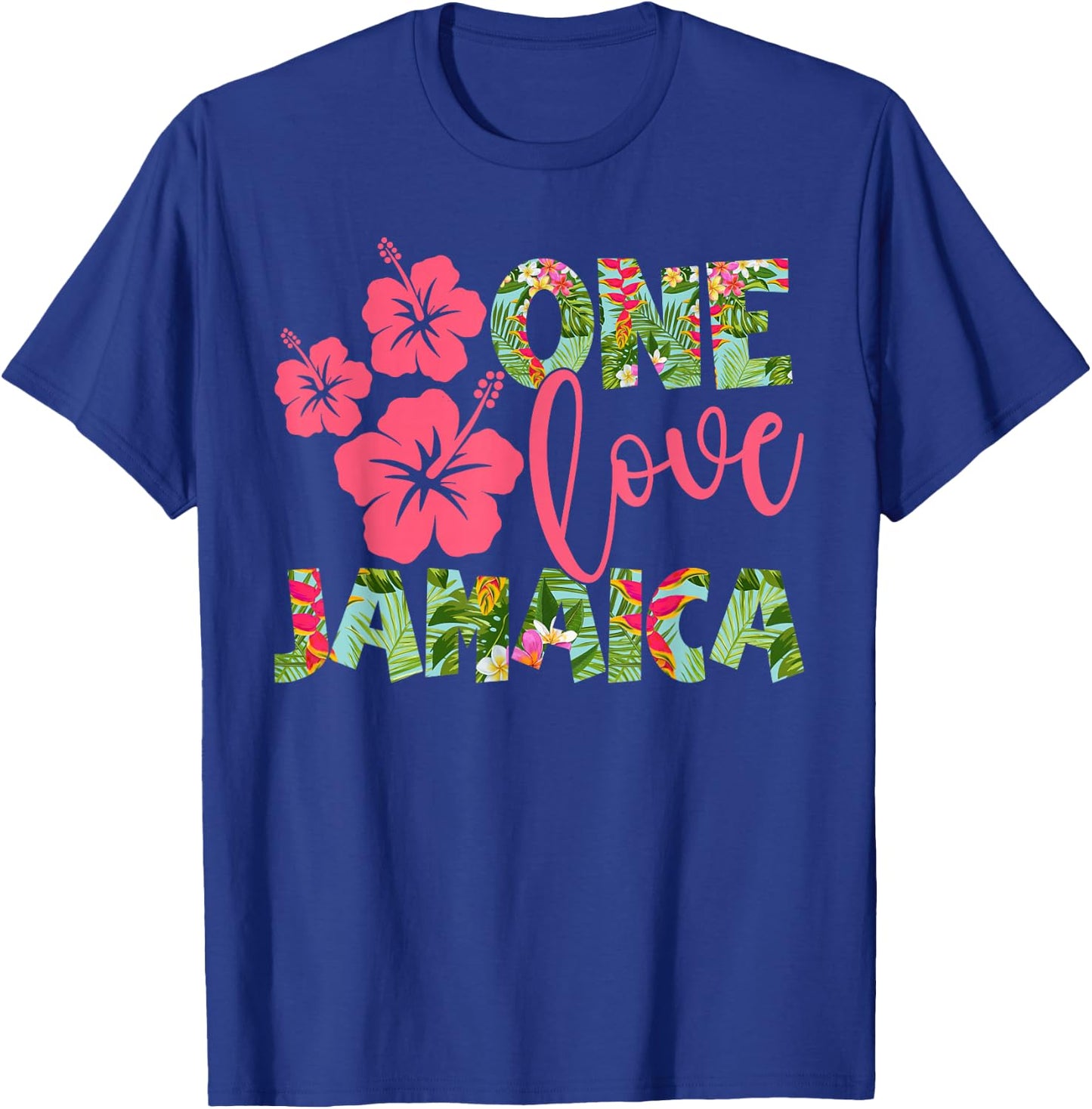 One Love Jamaica 2026 Caribbean Vacation Theme Family Group T-Shirt - T-Shirt | Royal