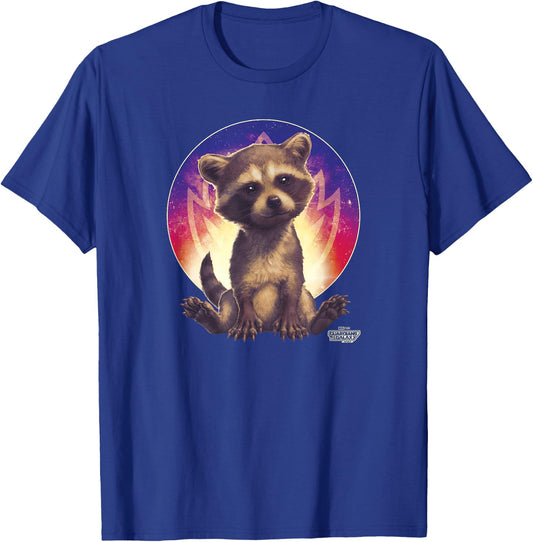 Marvel Guardians of the Galaxy Vol. 3 Baby Rocket Portrait T-Shirt - T-Shirt | Royal