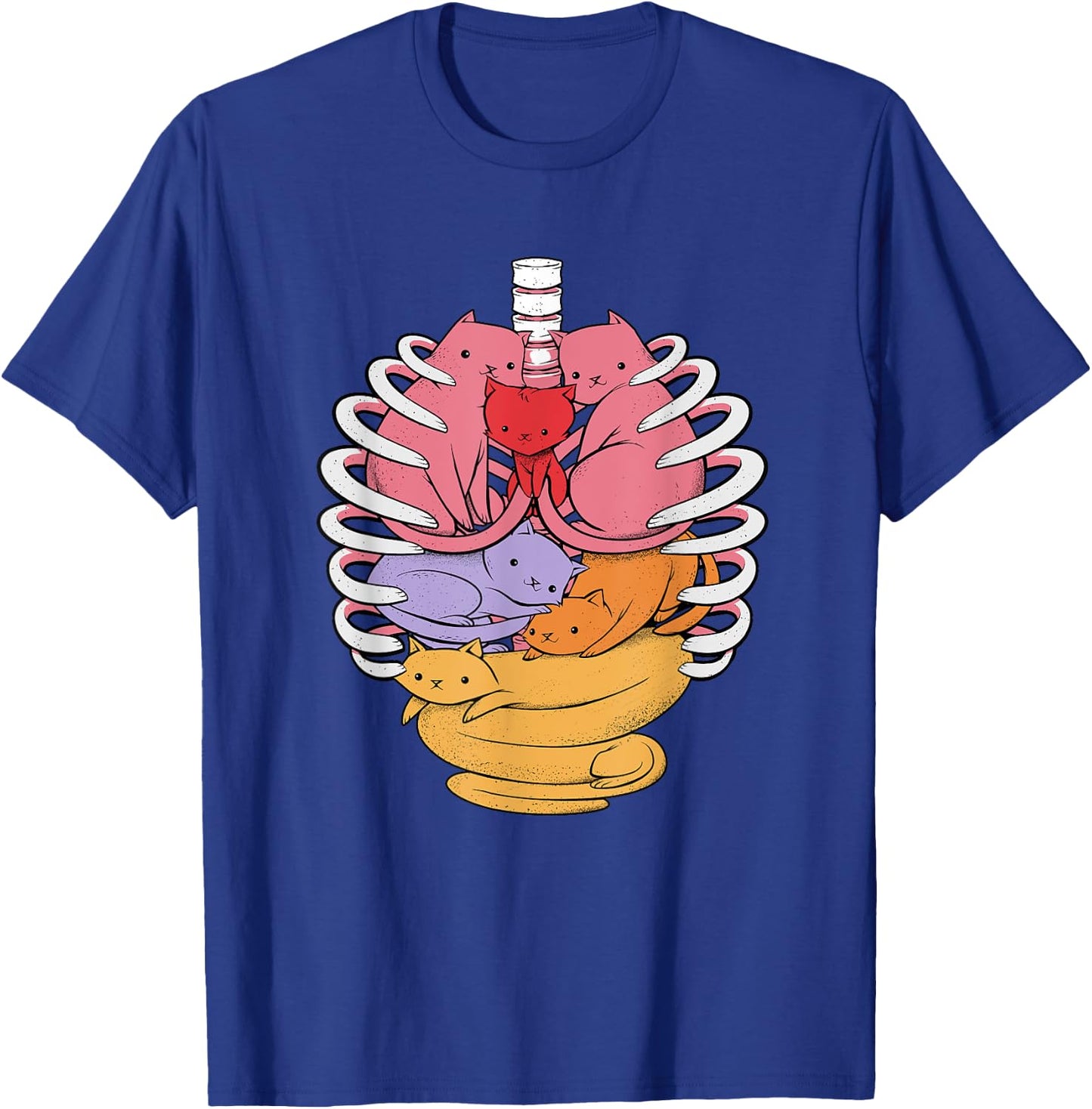AnatomiCat Human Anatomy X-Ray Cat Lover I Love Cats T-Shirt - T-Shirt | Royal