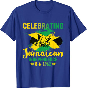 Jamaica Independence Day Celebration Proud Jamaican 1962 T-Shirt - T-Shirt | Royal