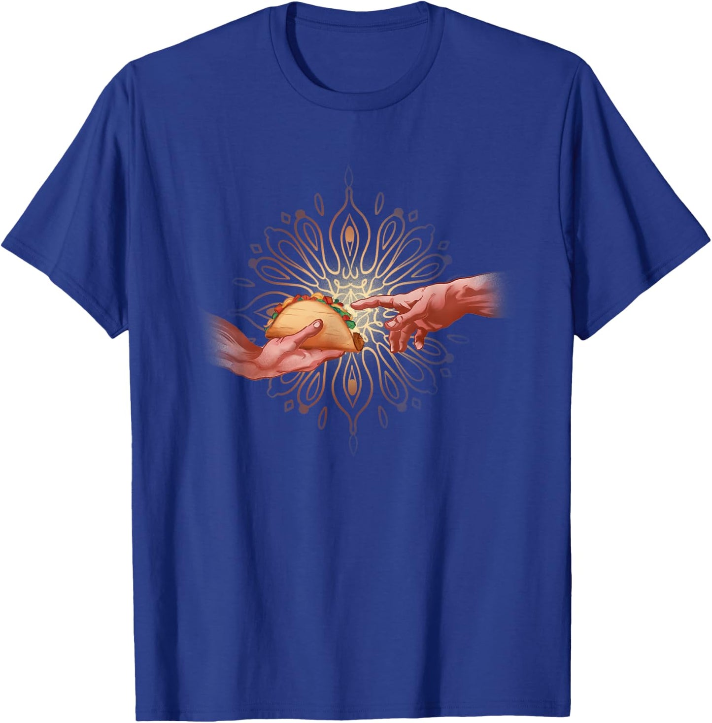 Taco Creation Funny Mexican Chicano Art T-Shirt - T-Shirt | Royal