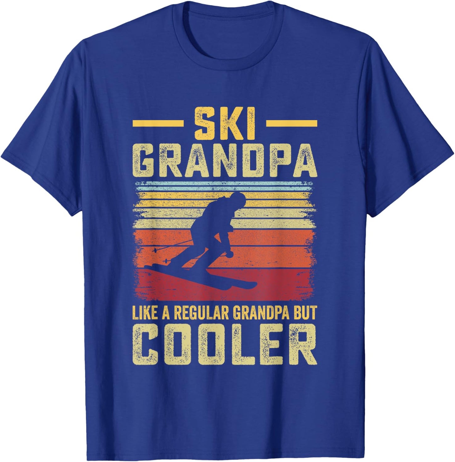 Father's Day - Ski Grandpa like a Regular Grandpa but Cooler T-Shirt - T-Shirt | Royal