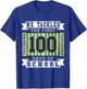 100 Days of School Football Theme - School Teacher Student T-Shirt - T-Shirt | Royal