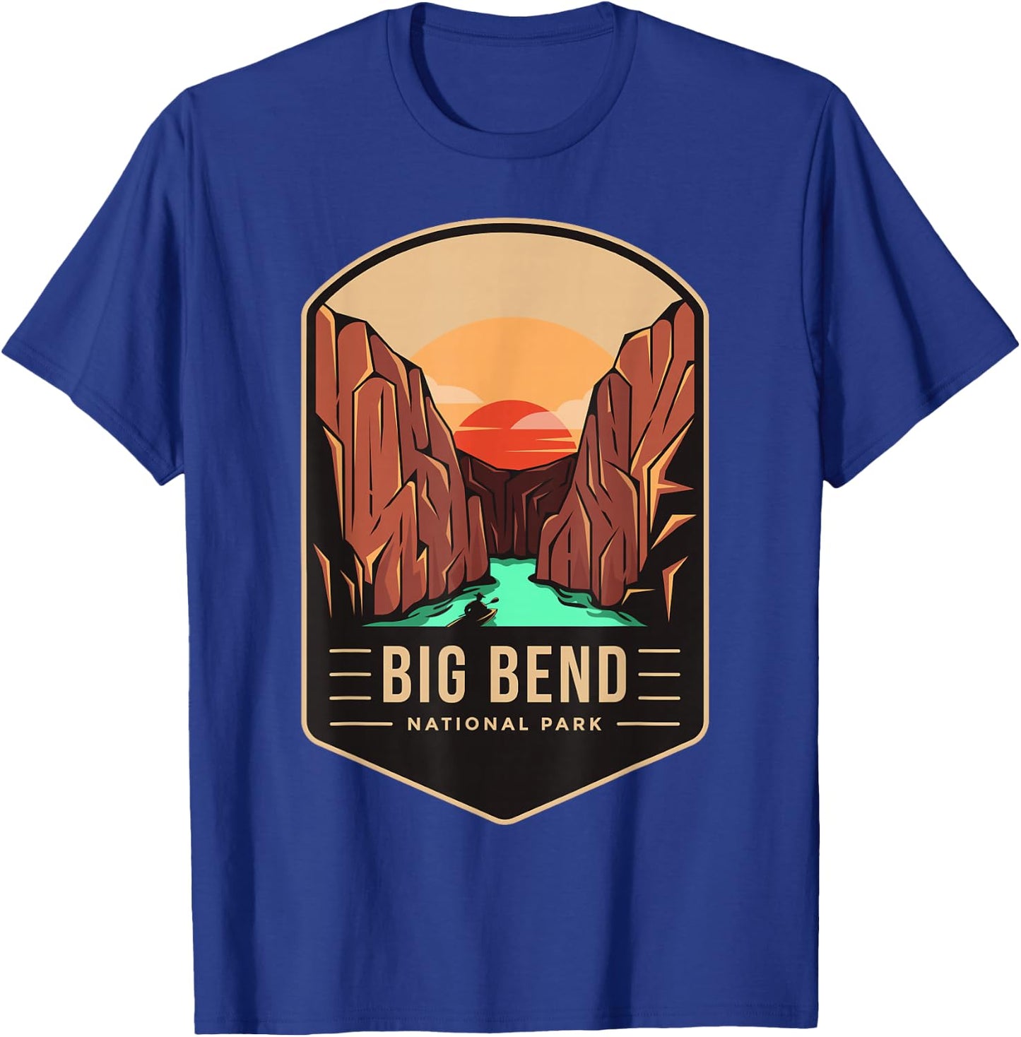 Big Bend National Park 1944 Texas T-Shirt - T-Shirt | Royal