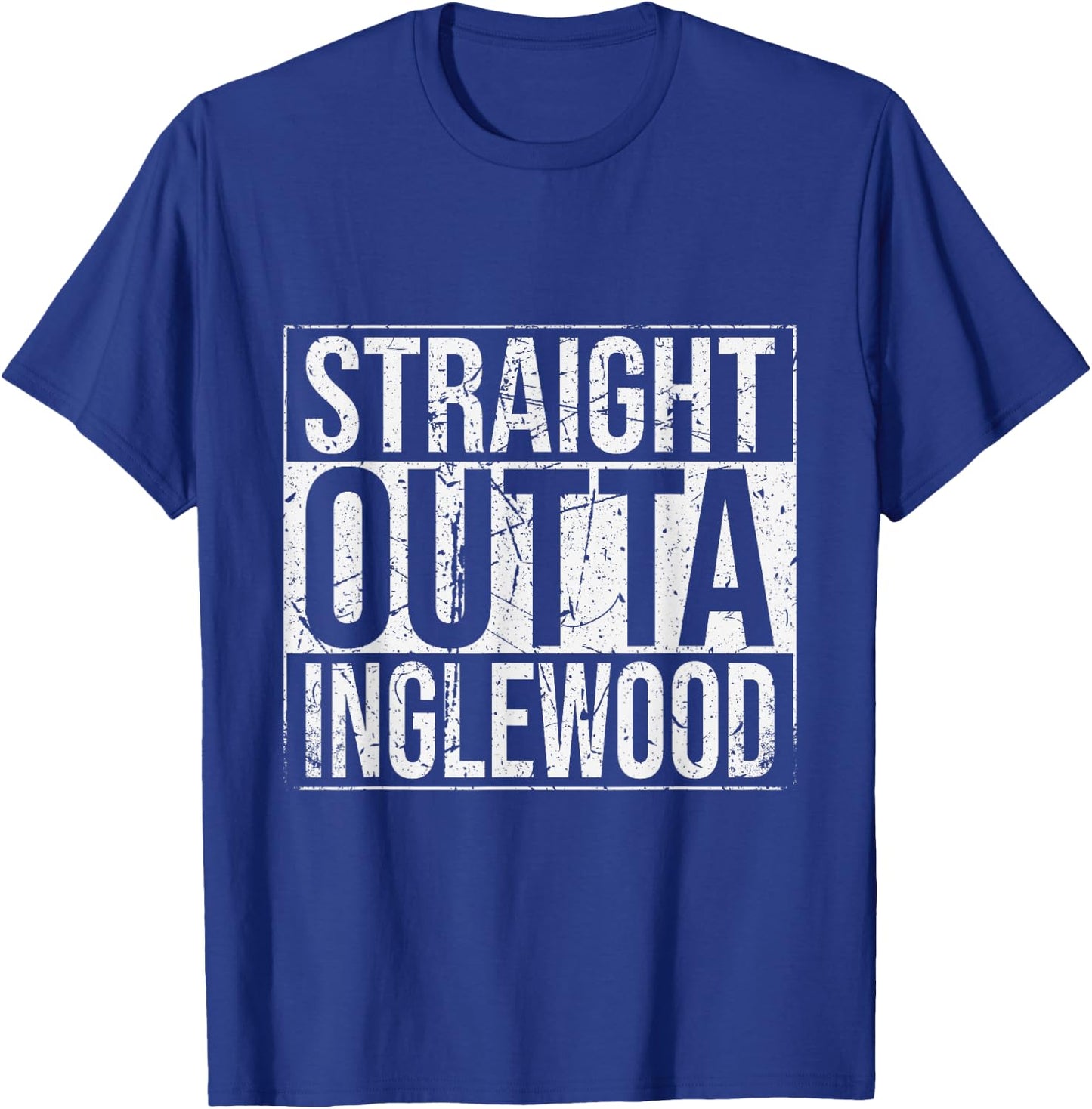 Straight Outta Inglewood Vintage T-Shirt - T-Shirt | Royal
