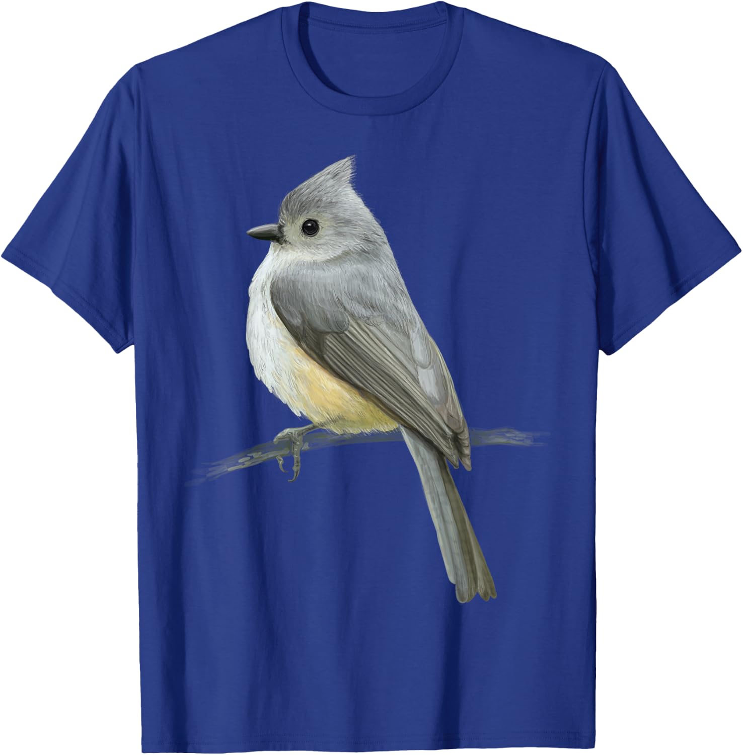 cute Tufted titmouse Bird for lovers Birds Watching Birding T-Shirt - T-Shirt | Royal
