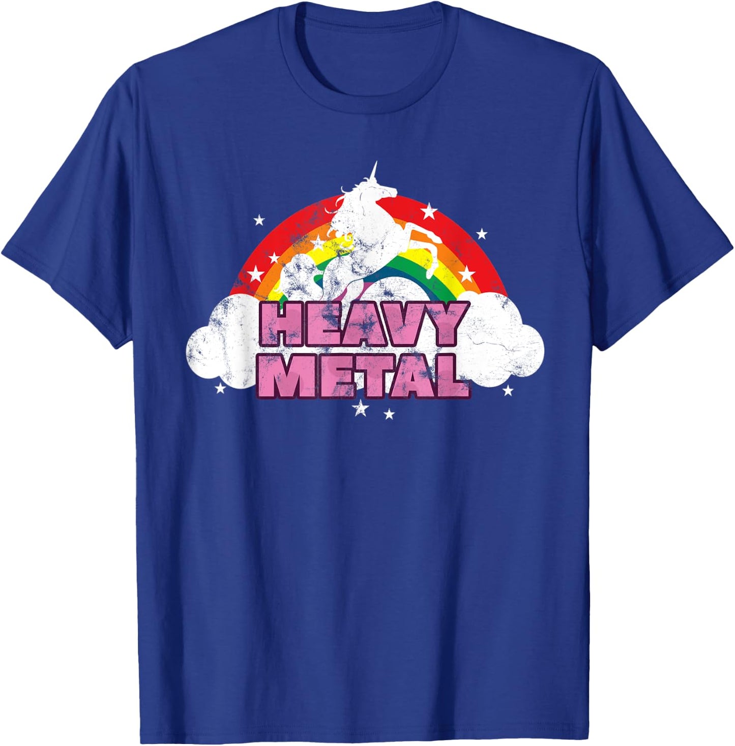 Cute Heavy Metal Unicorn Graphic Men Woman Kids T-Shirt - T-Shirt | Royal