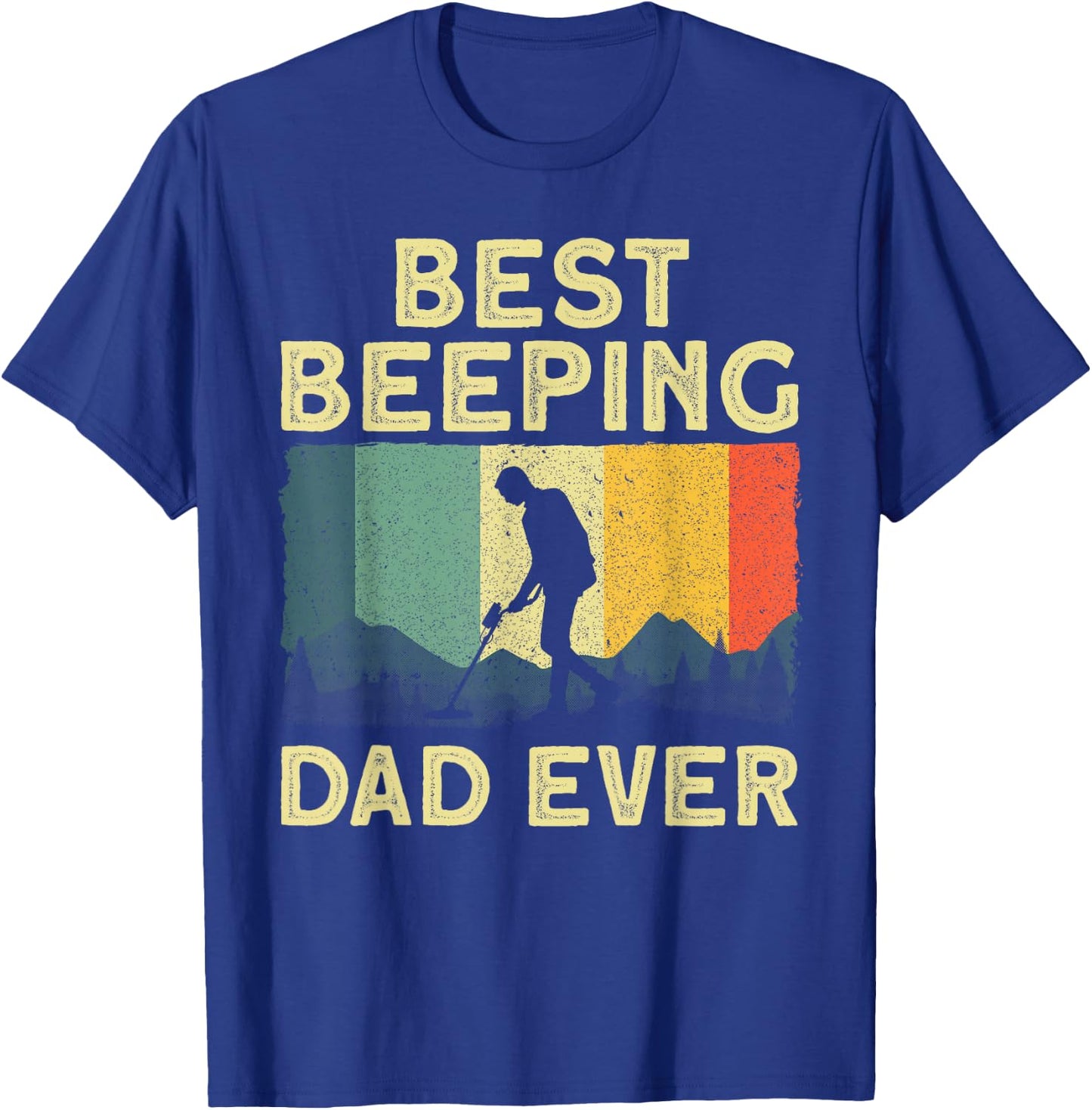 Best Metal Detecting Art Dad Metal Detector Lovers T-Shirt - T-Shirt | Royal