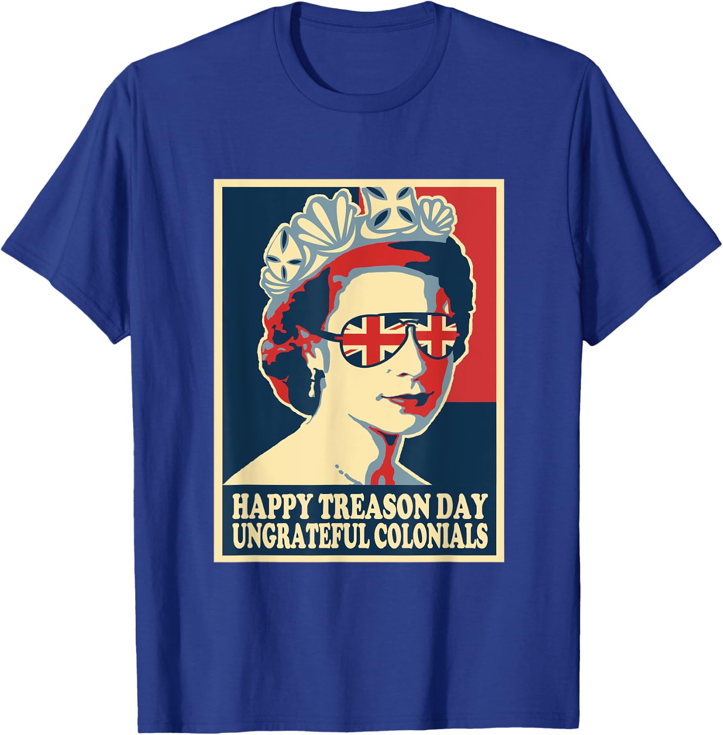Retro Happy Treason Day 4th Of July British Colonials Flag T-Shirt - T-Shirt | Royal