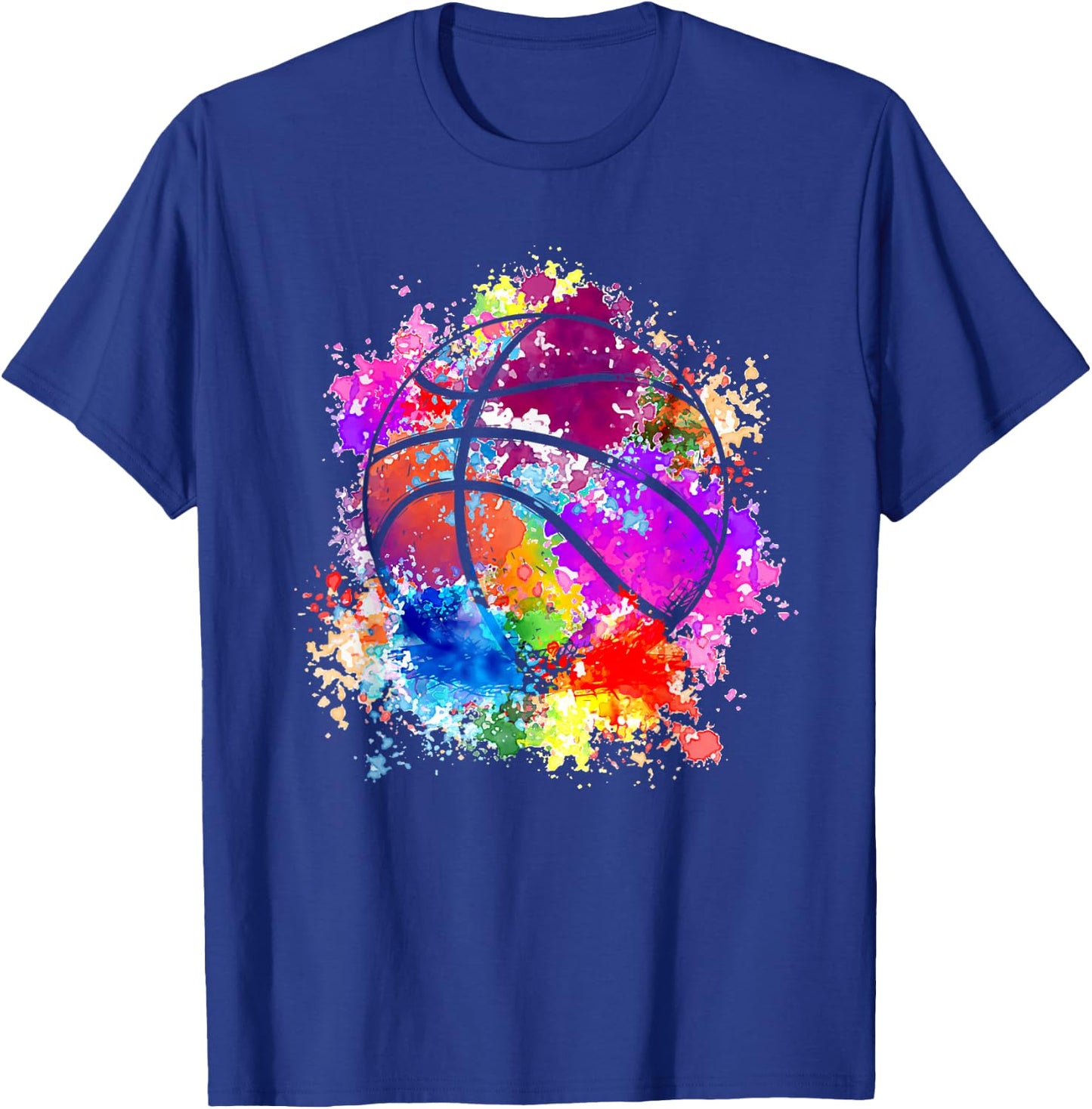 Basketball Teenagers Girls Teens Women Baller Dunking Small T-Shirt - T-Shirt | Royal