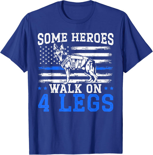 K9 Handler Police Dog Law Enforcement Police K9 Unit T-Shirt - T-Shirt | Royal