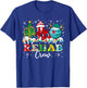 Rehab Crew Wheelchair Santa Reindeer Rehab Nurse Christmas T-Shirt - T-Shirt | Royal