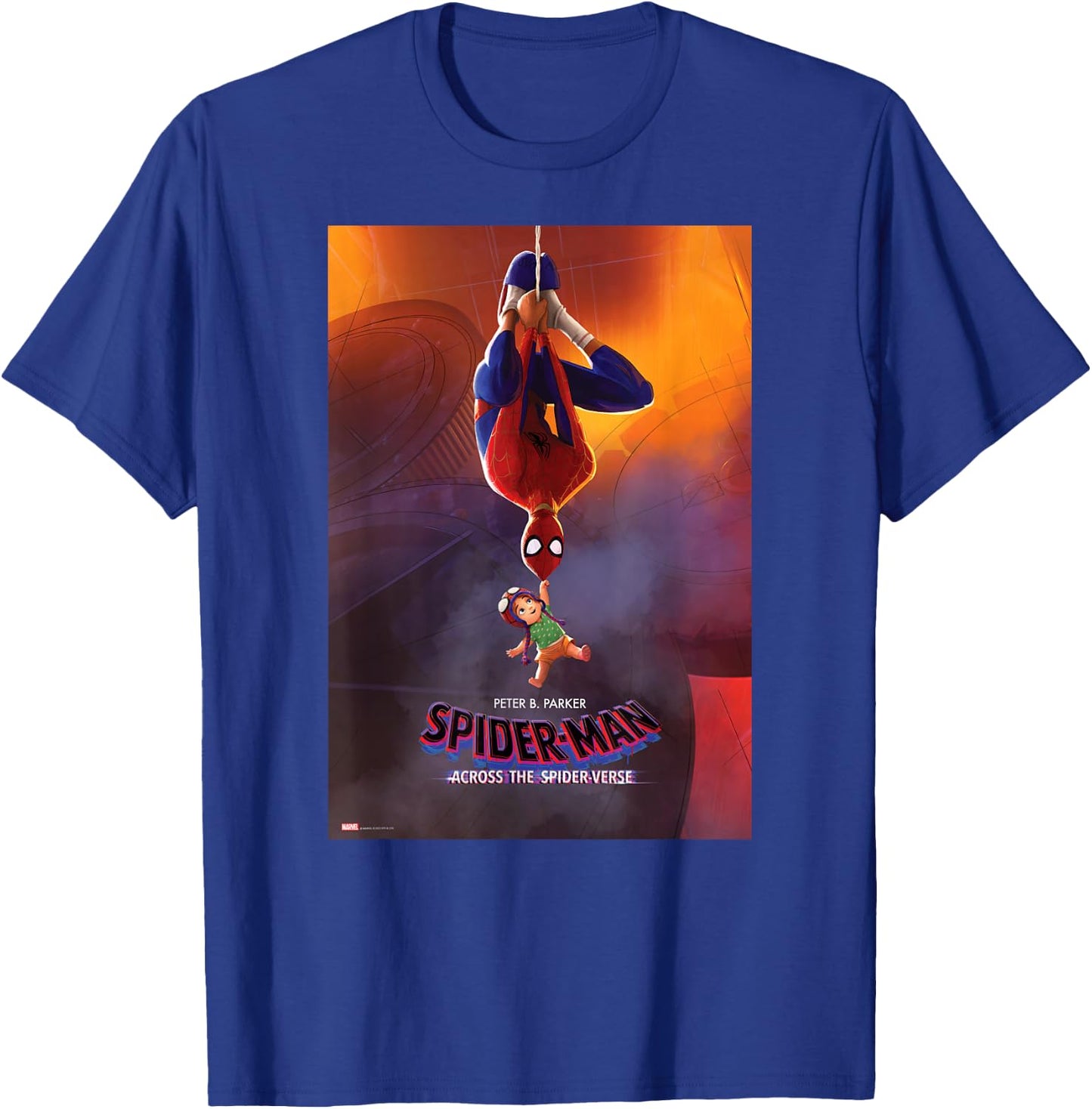Marvel Spider-Man: Across the Spider-Verse Peter B. Poster T-Shirt - T-Shirt | Royal