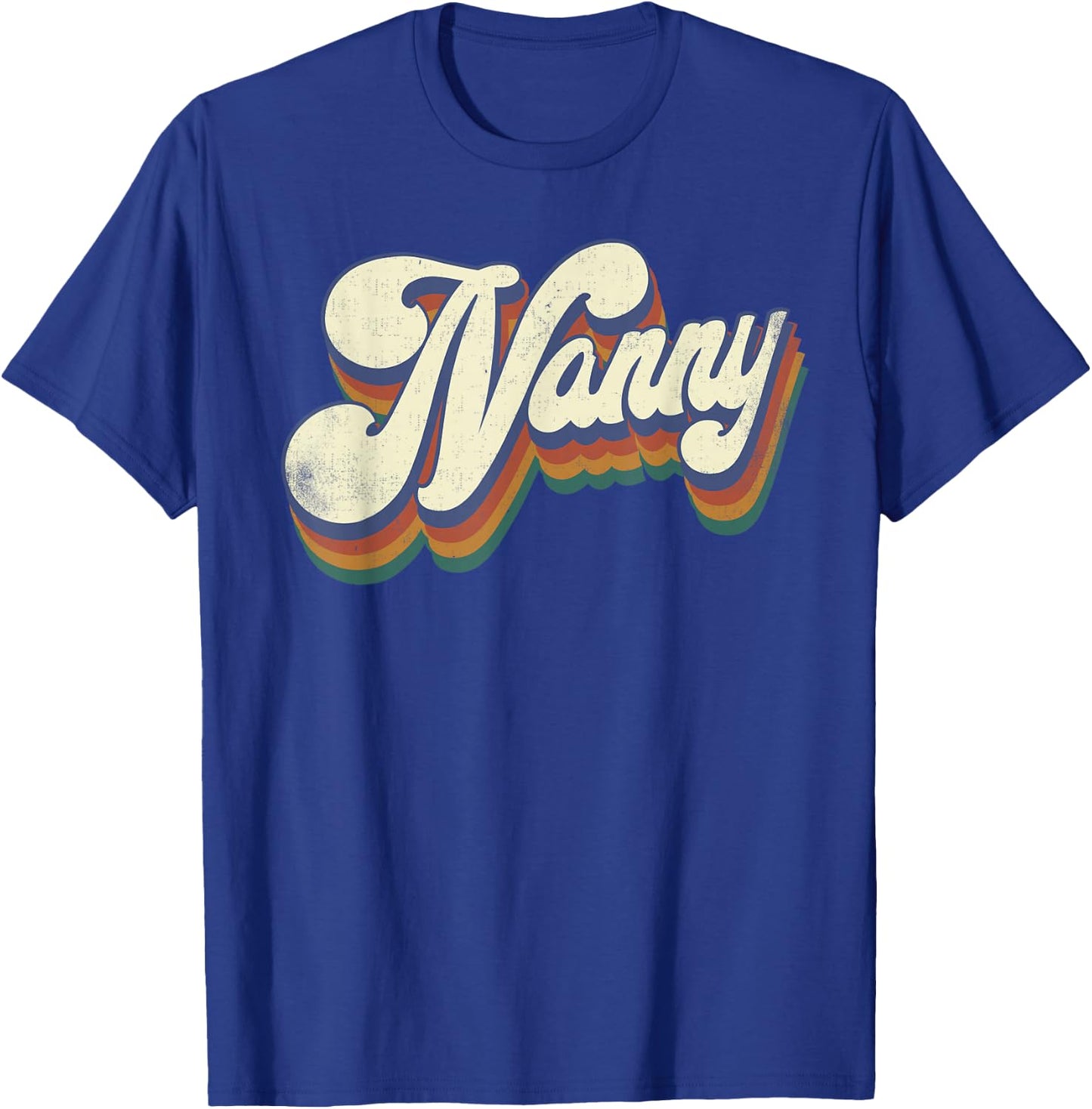 Nanny Gifts For Grandma Retro Vintage Mother's Day Nanny T-Shirt - T-Shirt | Royal