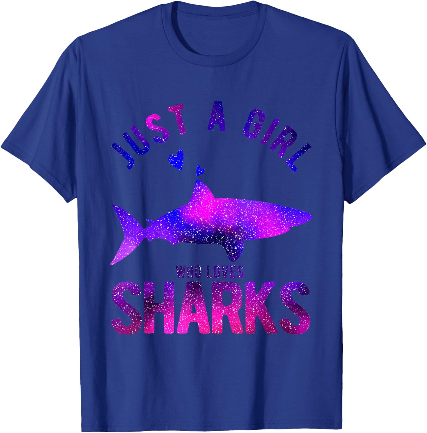 Just A Girl Who Loves Sharks Lover Funny Shark T-Shirt - T-Shirt | Royal